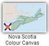 Nova Scotia Colour Canvas basemap.