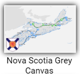 Nova Scotia Grey Canvas basemap.