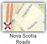 Nova Scotia Roads basemap.